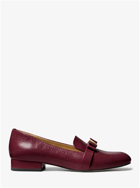 michael michael kors caroline patent leather loafer|Caroline Crinkled Leather Loafer .